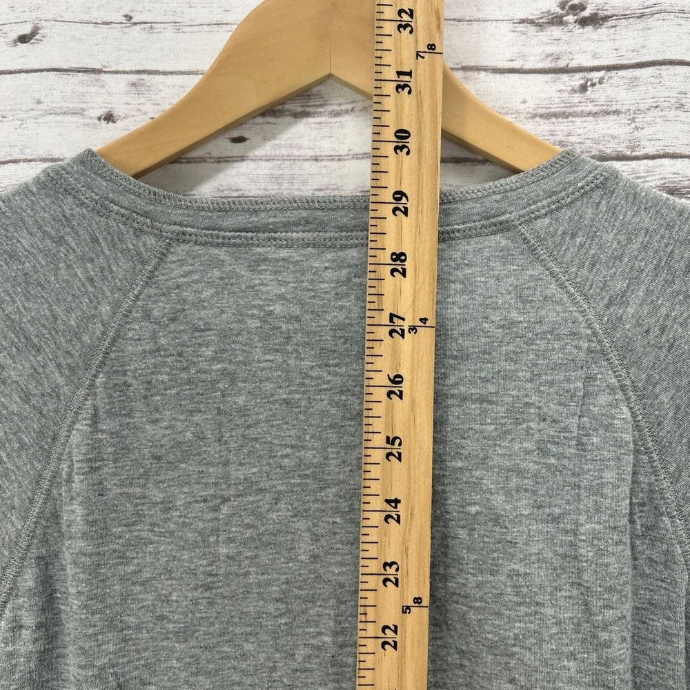 Faherty Henley Shirt Men's XL Gray Heathered Cloud Cotton Casual Long Sleeve